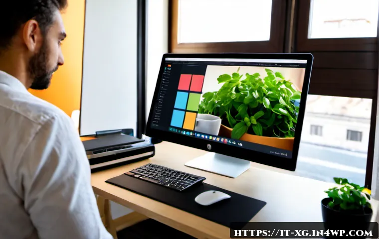 JAMstack 아키텍처에서의 커스터마이징 전략 - Photorealistic modern Italian web developer workspace in Milan, a middle-aged professional customizi...